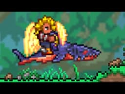 The Coolest New Terraria 1.4 Mount EVER! Superheated Blood (Lava Shark)