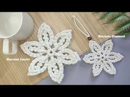 DIY Macrame Ornament | Macrame Coaster | Macrame Tutorial