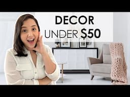 TOP 10 Decor Items Under $50 for Living Room! Low Budget Decoration Ideas