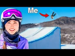 Beginner Snowboarder Learns How to Backflip...