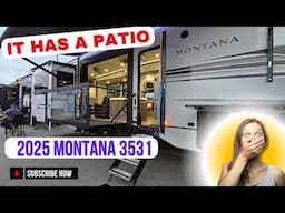 It has a Powered Patio??  2025 Montana 3531 Fifth Wheel Trailer