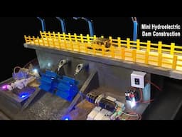 How to Make an Electric Current from Mini Hydropower-Building a Miniature Version of Hydropower#diy