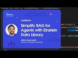 codeLive: Simplify RAG for Agents with Einstein Data Library