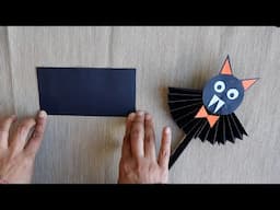 Create a Paper Bat for Halloween | Easy Step-by-Step Guide - Paper Craft