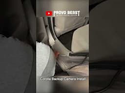 Toyota Corolla Backup Camera Install | #shorts #toyotacorolla #backupcamera #headunit