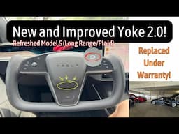 Tesla’s  New Yoke 2.0 for Model S with Mechanical Horn! Tesla Replaced My Peeling Yoke for Free!!