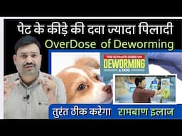 पेट के कीड़े की दवा ज्यादा पिला दी 👉🏽ये दोनों दवाएं जल्दी दो👍🏽रामबाण इलाज overdose deworming in dogs