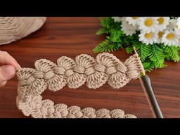 Wow!.. 😇 Tunisian crochet.Sell as many as you can weave.Crochet gorgeous hairband.Super Easy Crochet