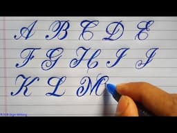 CALLIGRAPHY | Alphabet Initials Letter AtoZ | R.U.A Sign Writing