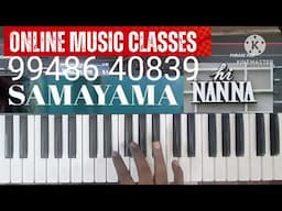 samayama or Nizhaliyae or  Saaya Tera from hi nanna or hi papa  keyboard  cover