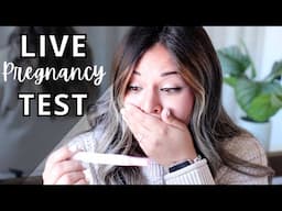 LIVE PREGNANCY TEST | FINDING OUT IM PREGNANT (9-10DPO) | EMOTIONAL REACTION!