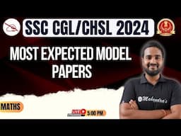 SSC Exam 2024 | SSC Maths Class | SSC Math | Expected Model Papers  #17