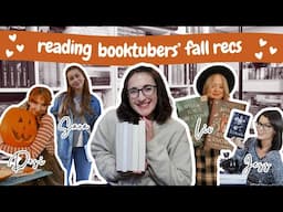 Reading Booktubers' Fall Book Recommendations 🎃🍁 Reading Vlog