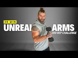 30 Min Arm Workout At Home (300 rep challenge for strong toned arms)