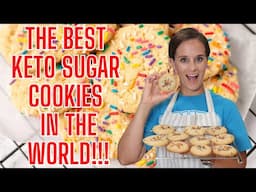 The BEST Keto Sugar Cookies in the world!!!🌎