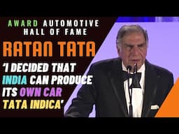 Ratan Tata Motivational Speech | Ratan Tata Receives Automotive Hall Of Fame