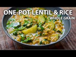 One Pot LENTIL AND RICE Recipe | Easy Vegetarian and Vegan Meals