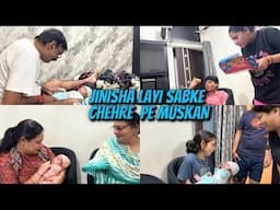 SABKE CHEHRON PAR MUSKAN || JINISHA SE MILNE AAYI TAAI JI AUR JINISHA KI BUA ||  #funny #trending