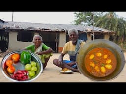 Amla Egg curry recipe by santali tribal style | how tribe grandmothers cooking amla egg recipe