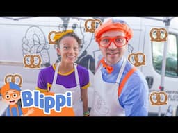 Blippi’s Tasty Pretzel Adventure! 🥨| Blippi | Moonbug Kids📖 Learning Corner