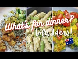 WHAT'S FOR DINNER? Cheap Easy Budget Meals to feed the family using tofu! Cook with me!