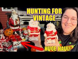 Uncovering VINTAGE TREASURE At A Digger Sale! BIG Vintage Haul! Christmas, Halloween, Kitsch