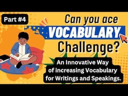 Vocabulary Challenges #4 #vocabularyquiz #ieltsvocabulary #englishvocabulary