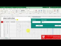 Thiết kế file Excel chấm công, tính lương theo yêu cầu - Tự động chấm công hàng loạt