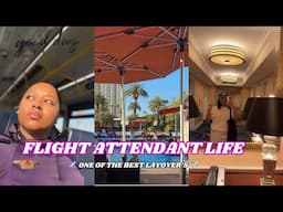 LIFE OF A FLIGHT ATTENDANT EP. 76 | THE BEST LAYOVERS + SMOKE DETECTOR GOES OFF  + WORKING 150 HRS