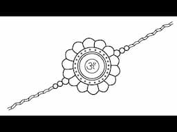 Rakhi drawing easy| How to make drawing of rakhi| Rakshabandhan special drawing| Rakhi tutorial #02