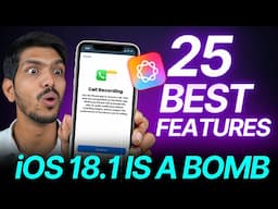 Latest iOS 18.1 Features & Settings - The WORLD Needs to Know These!! 🔥💣 Apple's Best Work So Far 🙌