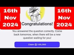 16th November Time Farm Oracle Of Time Answer | Time Farm Daily Combo #timefarm #oracleoftime