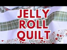 Extra Jelly Roll Strips? Make This Quilt! | SUPER EASY Jelly Roll Quilt