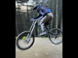 300mm Oldschool Bikes hitting drops at Whistler