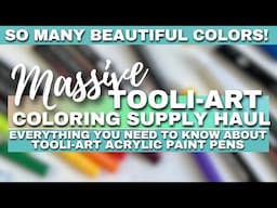 SO MANY COLORS! | MASSIVE TOOLI-ART SUPPLY HAUL | Adult Coloring