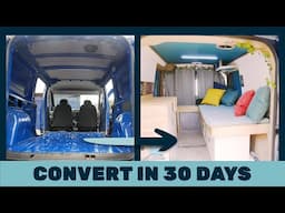 Fiat Doblo Micro Camper Conversion (in 8 minutes) Start to Finish