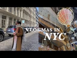 VLOGMAS NYC |  winter day in nyc, walking around soho, cafe leon dore, & hudson yards!