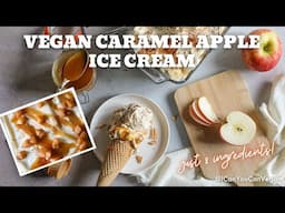 VEGAN CARAMEL APPLE ICE CREAM 🍦🍏