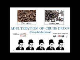 Adulteration of Crude Drugs