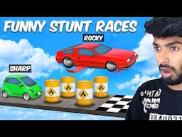 Funny GTA 5 Stunt Race With Friends 😃 - Black FOX