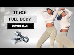 25 MIN 🎁CHRISTMAS🎁 FULL BODY WORKOUT WITH DUMBBELLS | STRENGTHENING AT HOME