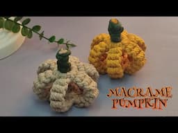 DIY Macrame Pumpkin | Macrame tutorial | Halloween Decoration