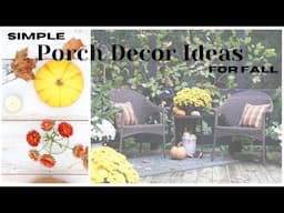 Inexpensive Fall Porch Decor ~ Porch Decor for Fall ~ Natural Fall Decor ~ Porch Decor from Nature