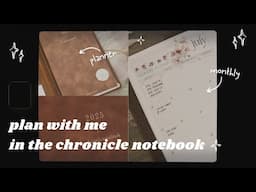 Plan With Me In The Chronicle Notebook | Faded Chronicle