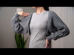 How to Crochet a Batwing Shrug | Pattern & Tutorial DIY