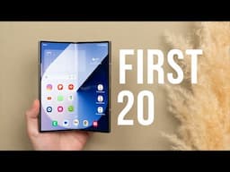 Samsung Z Fold 6 First 20 Things To Do! (Tips & Tricks)