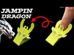 Origami Jumping Dragon | How To Make A Paper Dragon That Jumps Far