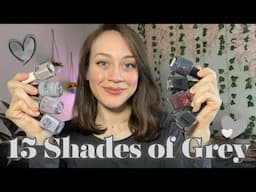 My Favorite GREY Nail Polishes! 🩶🗝️ + Some Taupes 🤭 | Favorite Color Series