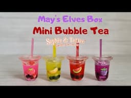 Sophie and Toffee May elves box - Bubble tea cafe unboxing and tutorial - watch me resin