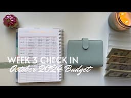 Week 3 Check In | October 2024 Budget | Inconsistent Income | College Student | 25 Year Old